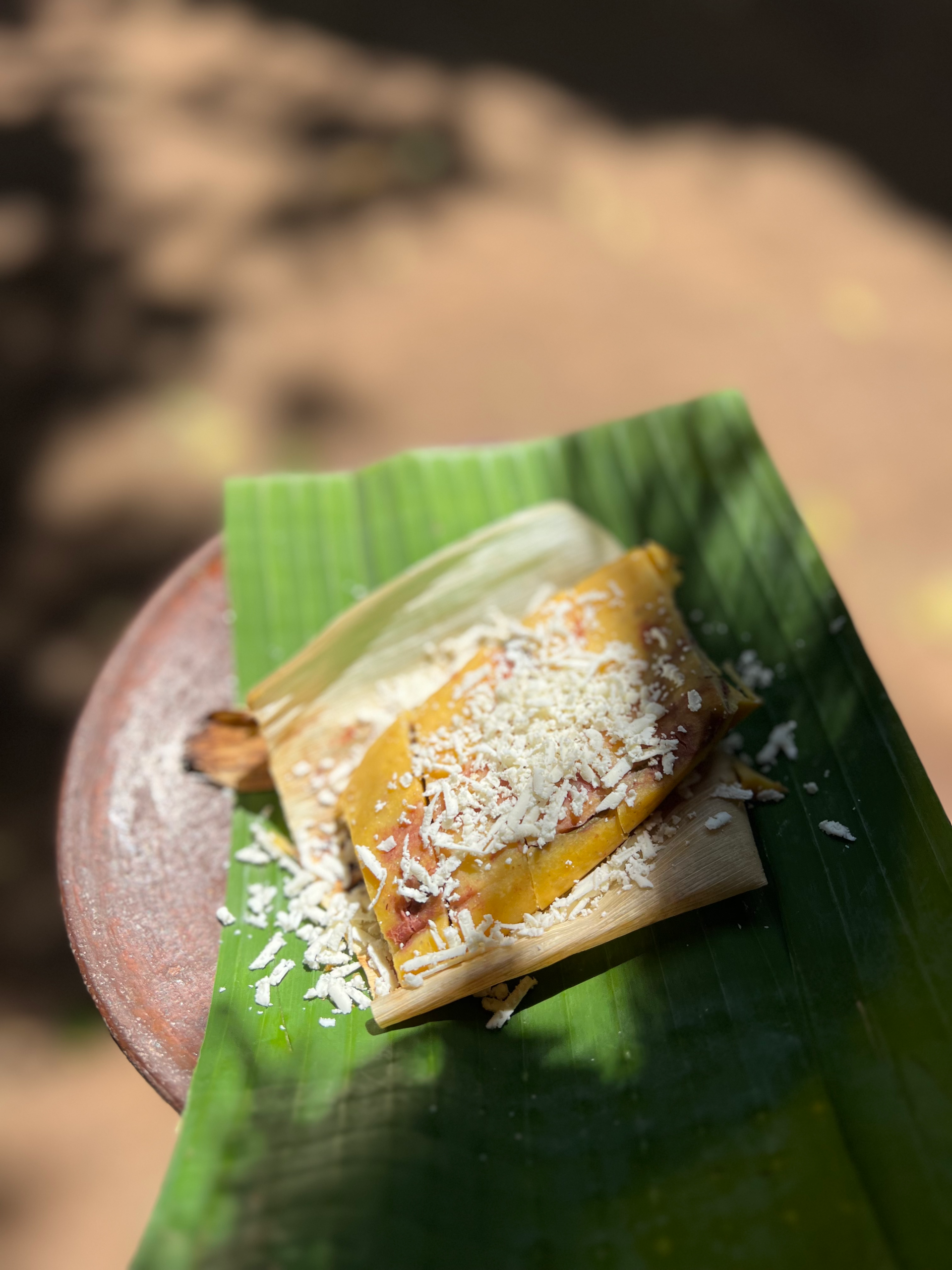 Tamal de maíz criollo, El Tigre