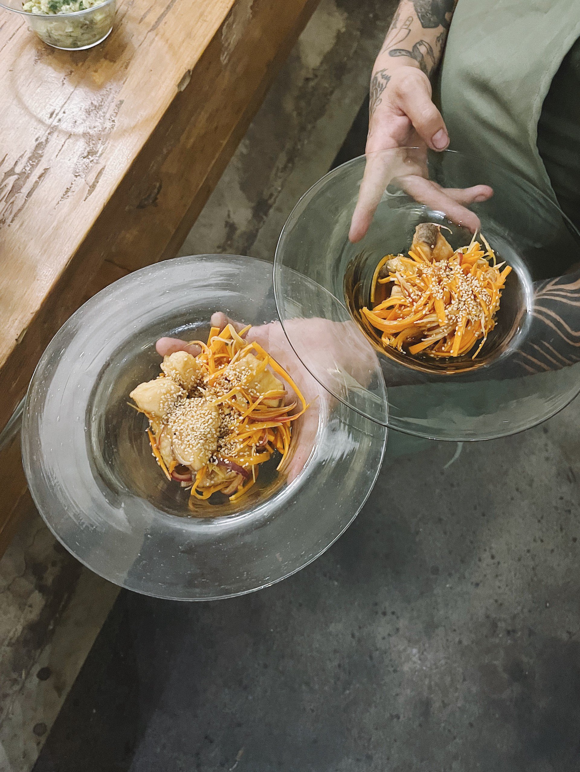 Japanese Style Escabeche en la Mesa del Cocinero de Los Diallá por Diacá, de inspiración en el menú de Pignon