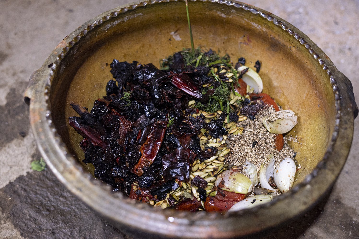 Ingredientes ancestrales para Pepián