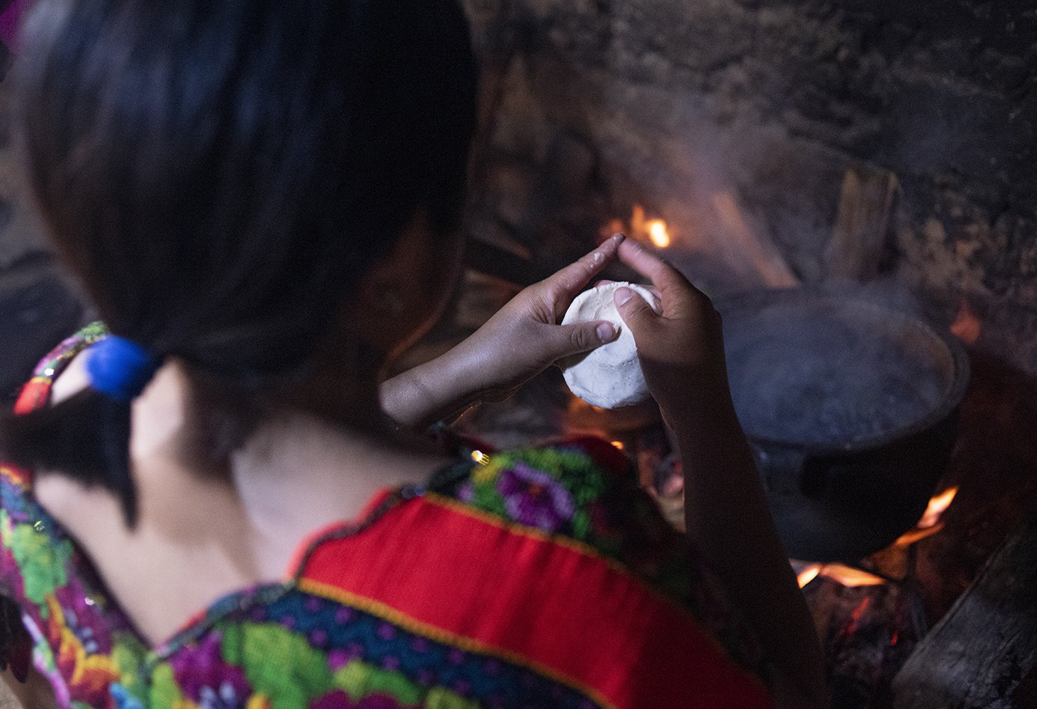 Tortillas de cocina ancestral kaqchiquel